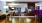 open kitchen, fireplace and dining areas